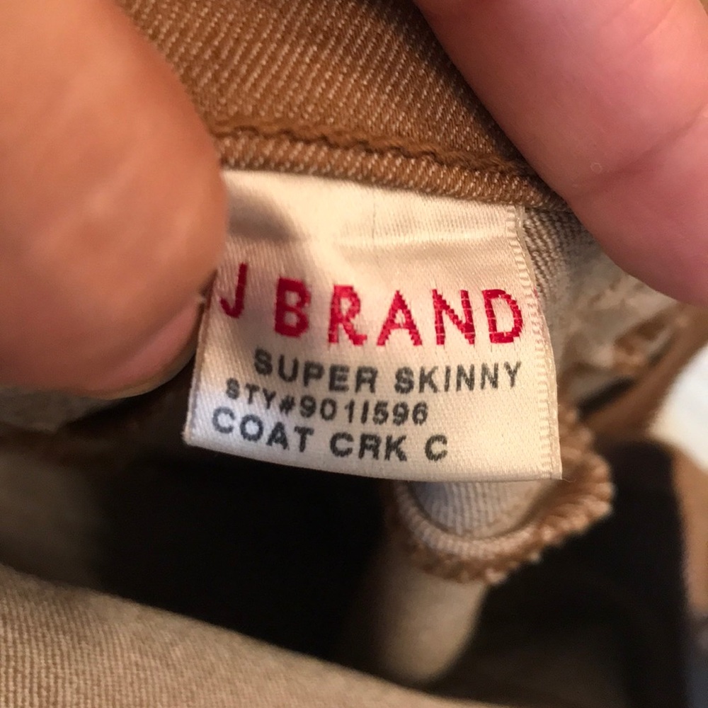 J Brand metallic jeans